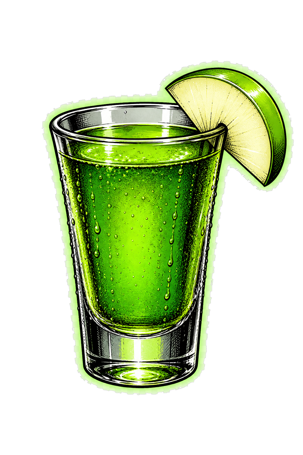 Appso Shot – grüner Apfel im Glas